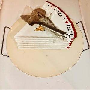 Tabletops Gallery Pizza Baking and Serving Set.